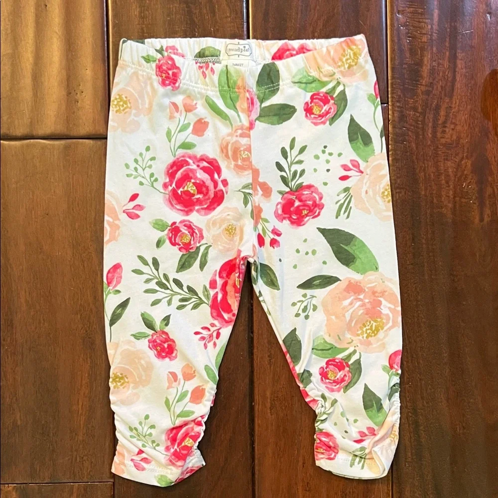 Mud Pie Pink Floral Kids Matching Set - Picture 4 of 4